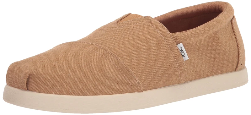 TOMS Men's ALP FWD Espadrille Loafer Flat, Doe Washed Recycled Cotton Canvas, 7 UK