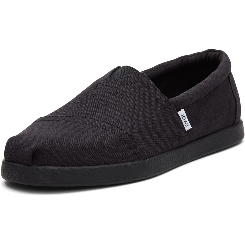 TOMS Men's Classic Alpargata Slip-On Shoes - Eco-Friendly Comfort with Ortholite Insoles Black