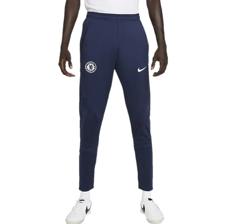 Chelsea F.C. Men's Season 2022/23 Official Trousers, College Navy/White, XS UK