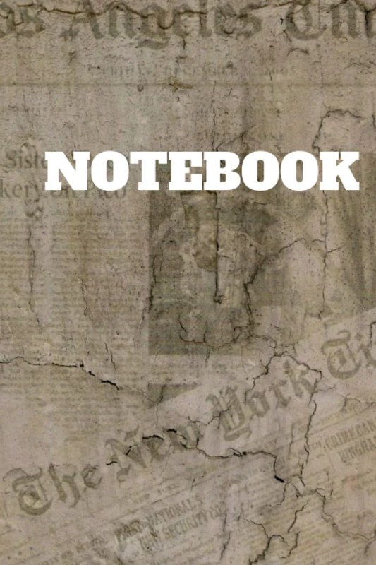 Vintage Notebook: Old fashoined black and white interior, wide ruled, lined paper journal | notebook, soft cover book | Gift item for kids and adults.... 120 pages 6x9 in | writing notes