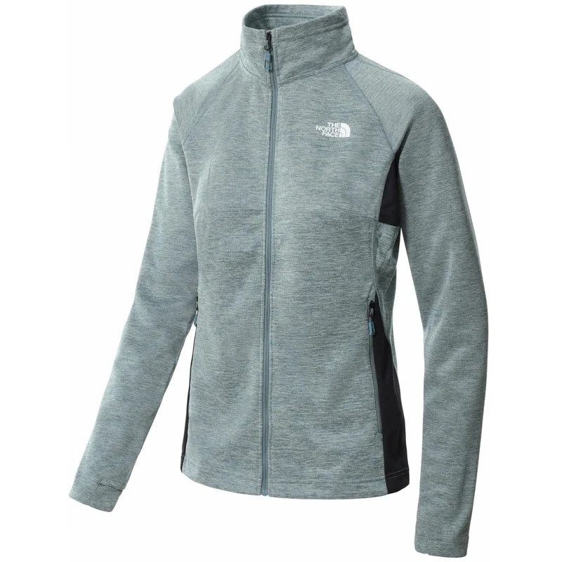 THE NORTH FACE Women's Ao Midlayer Polar Kadın Ceketi Sweatshirt, Goblin Blue White Heather, XL