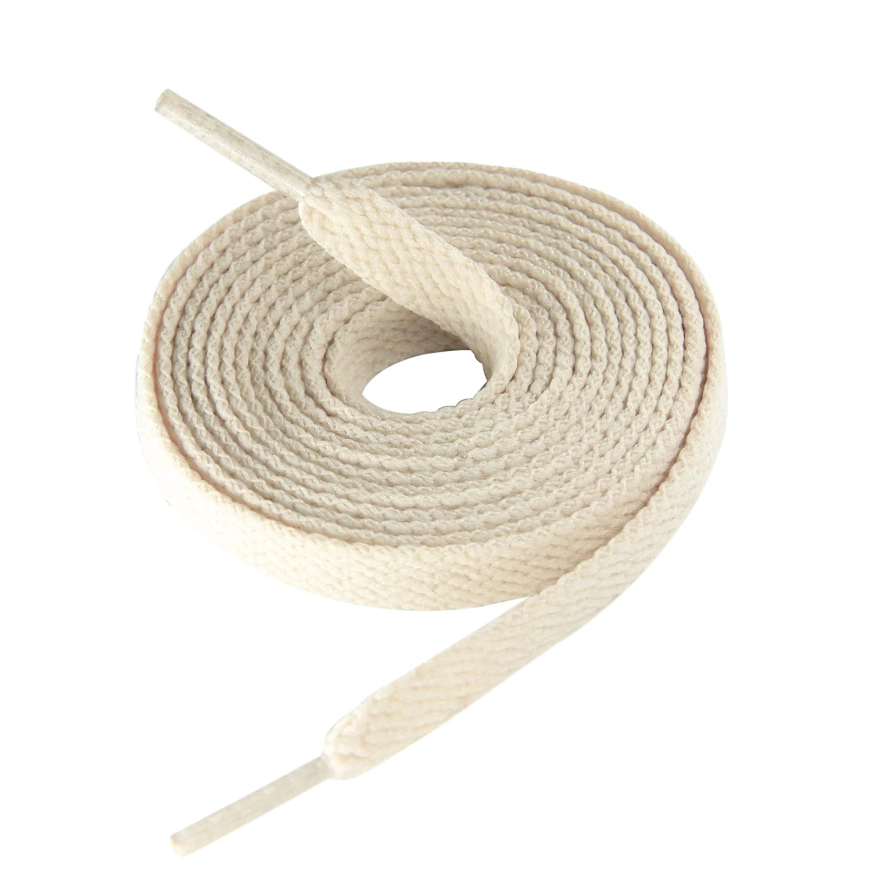 CCSOFTIME Flat Beige Trainer Laces: Converse, Air Force 1 Replacement Sneaker Laces (Wide 8mm,1 Pair-Beige-75cm)
