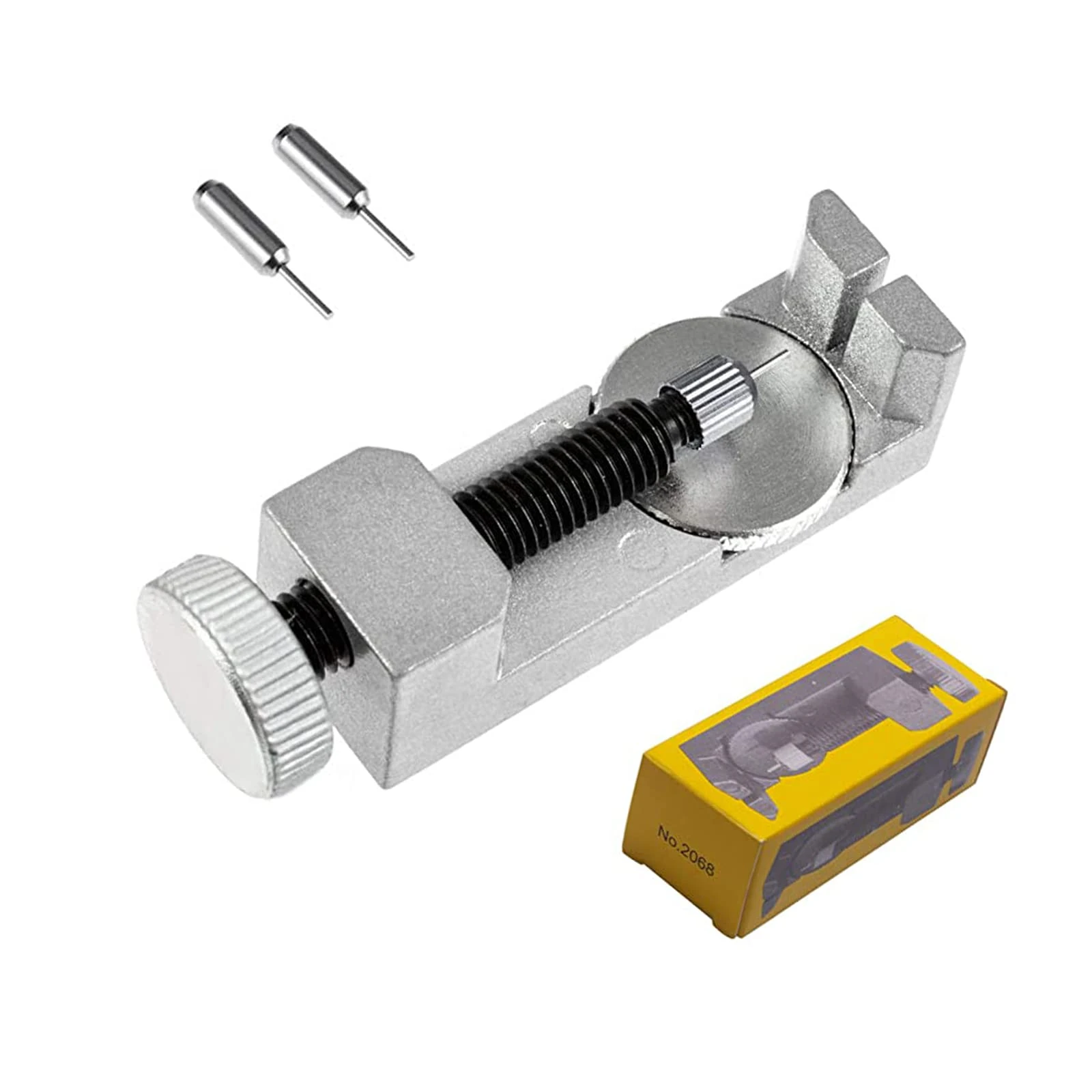 LZZEM Professional Metal Watch Link Removal Kit 2 Extra Pins + Strap Link Pin Remover |Watchmaker's Repair Tool Set with Belt Sizer