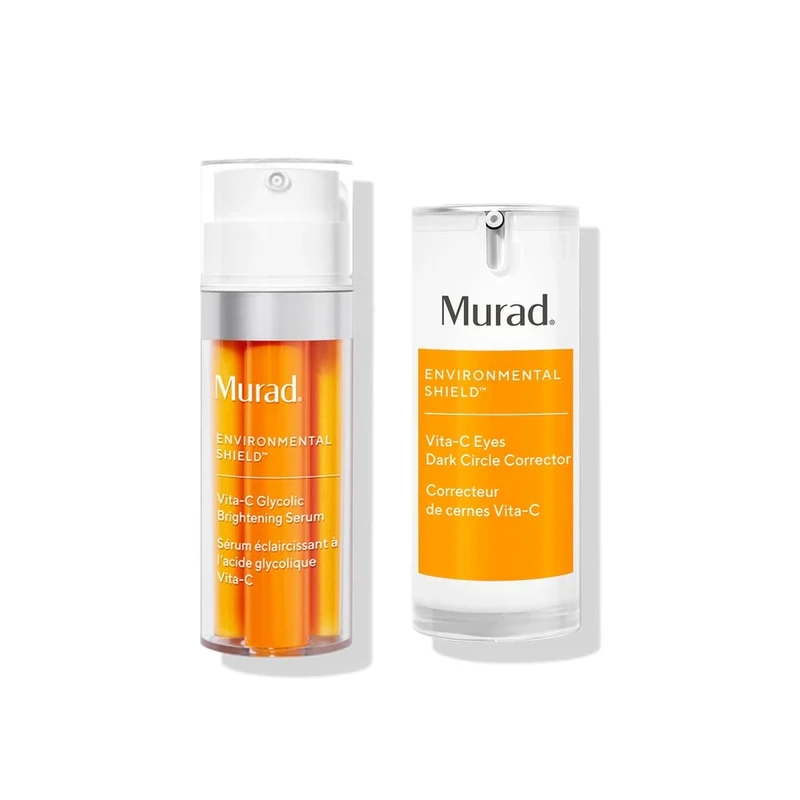 Murad Vitamin C Duo | Glycolic Skin Brightening Serum | Gold-Stabilized Vitamin C Eye Serum | Antioxidant Defence | Helps Hyperpigmentation and Uneven Tone Daily Skin Care Regimen