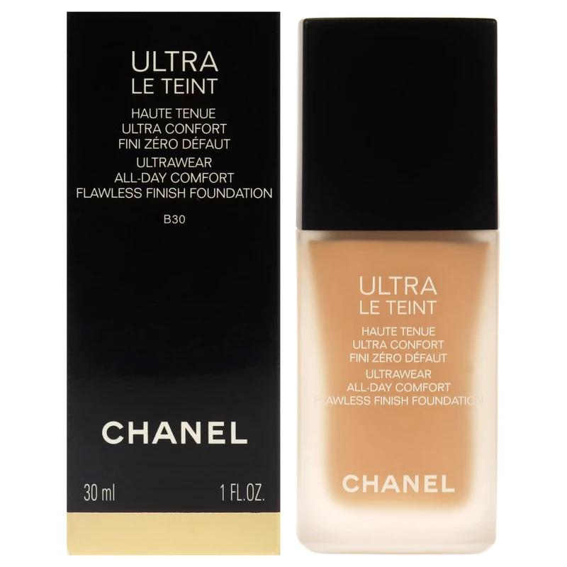 Chanel Ultra Le Teint Ultrawear Flawless Foundation - B30 Medium Neutral For Women 1 oz Foundation