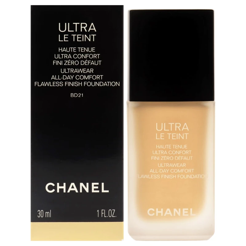 Chanel Ultra Le Teint Ultrawear Flawless Foundation - BD21 Light Medium Golden For Women 1 oz Foundation
