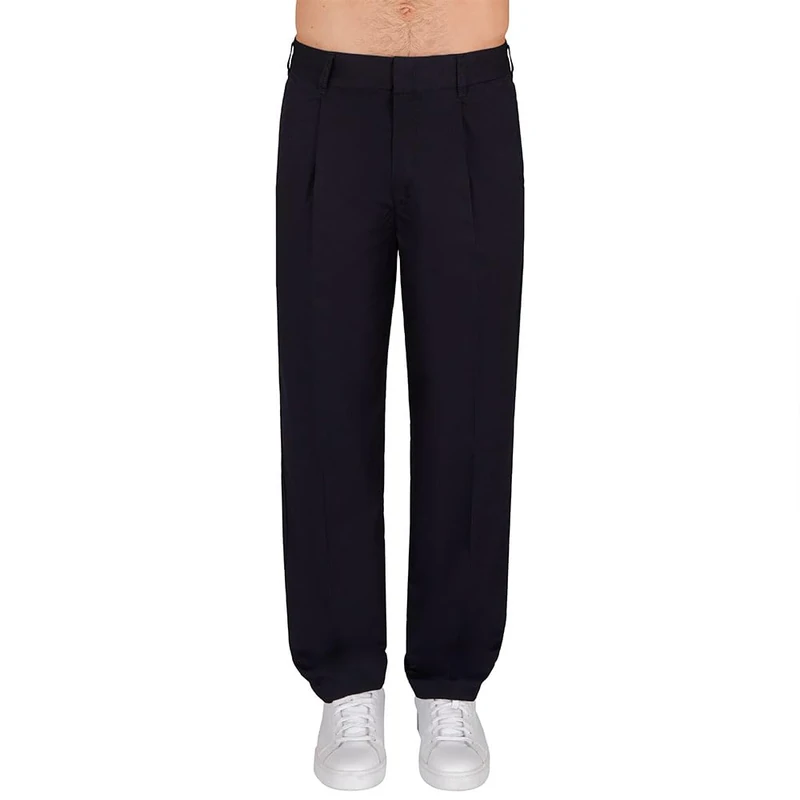 Armani Exchange Men's Blue Edition, Metal Logo Plate, World Pocket, Casual Trousers, Blue, 31, deep Navy, 31