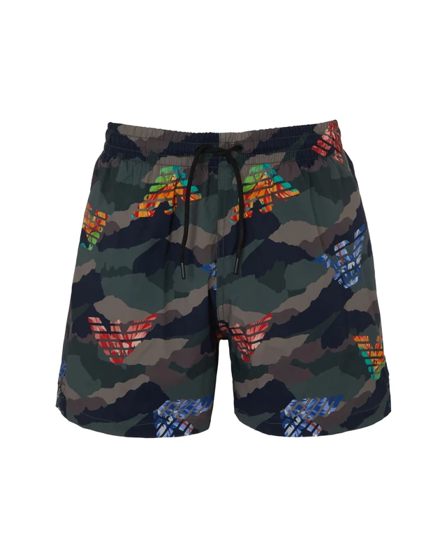 EMPORIO ARMANI Man Macro Eagle Mid Boxer Green XXL