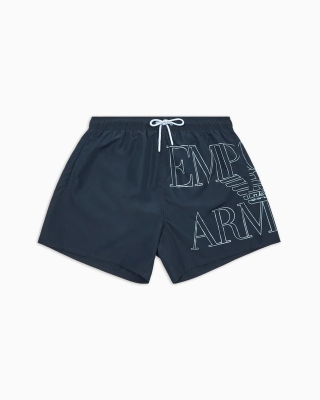 EMPORIO ARMANI Man Embroidery Logo Mid Boxer Blue M