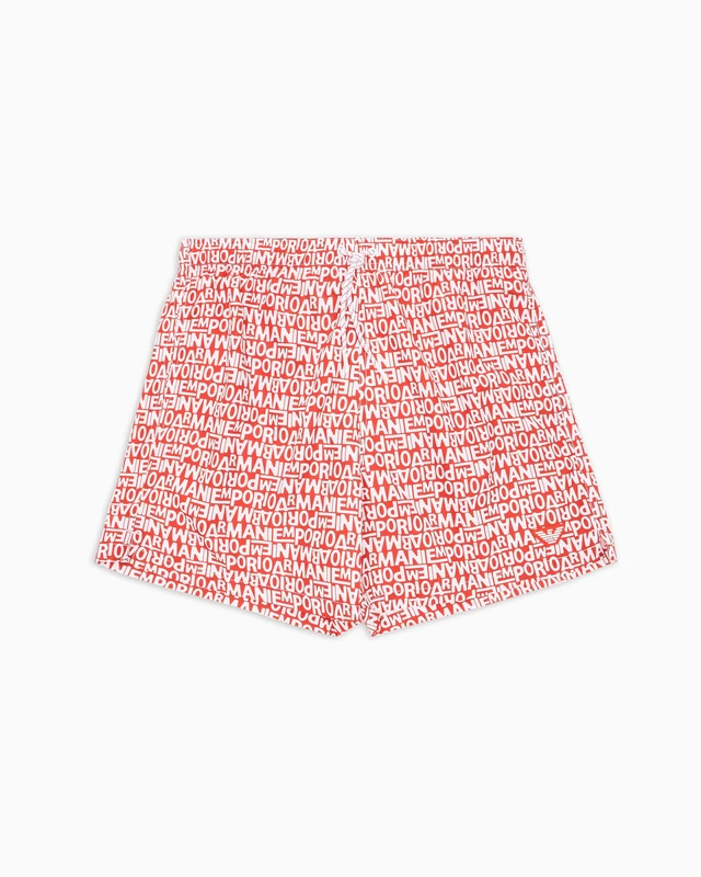 Emporio Armani Man Small Logo Mid Boxer Red M