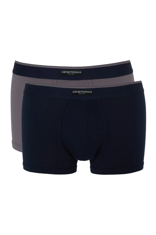 Emporio Armani Man Logolabel 2-Pack Trunk Blue L