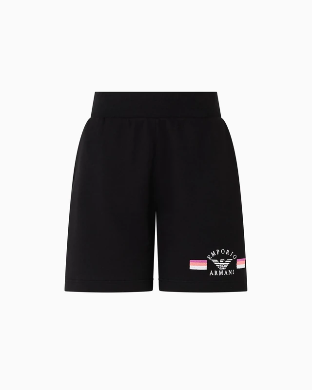 Emporio Armani Woman Light Terry Bermuda Short Black S