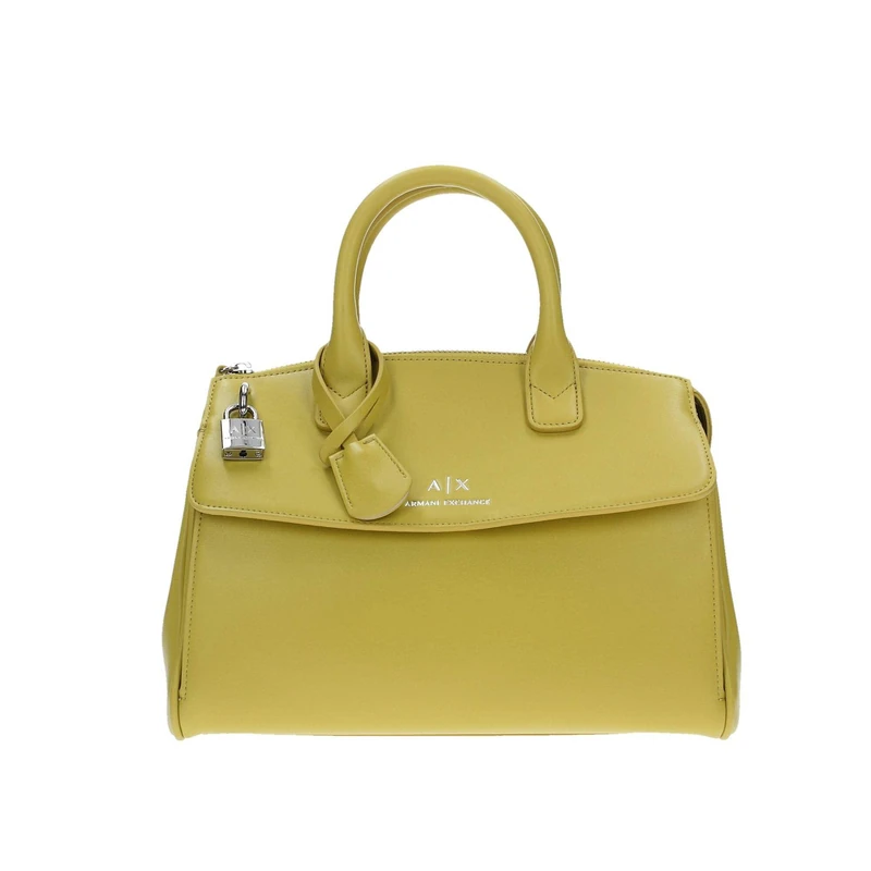 Armani Exchange Jane, Sustainable, Zip closure, Front logo, WOMAN Canvas Tote Medium, BAMBOO, One size -