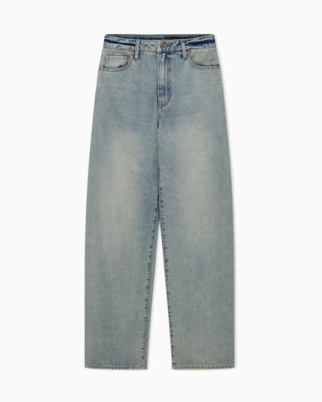 Armani Exchange A｜X Women's Relaxed Jeans, Blue Denim, Blue Denim, 28 - Image 1
