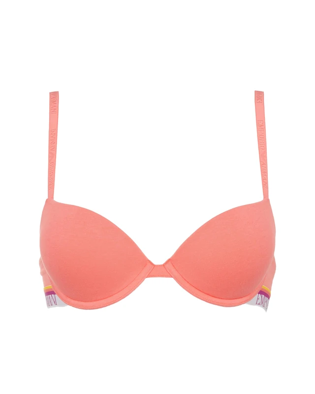 Emporio Armani Woman Logo Band Push Up Bra Pink 36