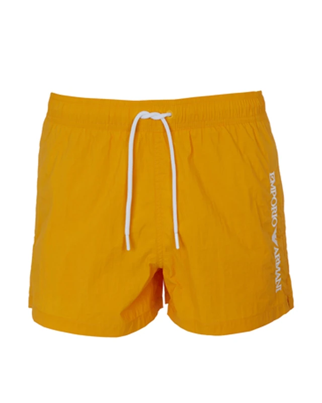 Emporio Armani Man Embroidery Logo Short Boxer Yellow M