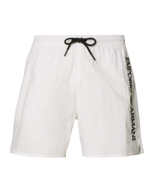 Emporio Armani Man Embroidery Logo Short Boxer White XXL