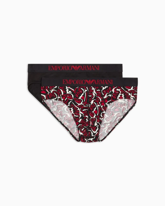 Emporio Armani Man Saint Valentine 2-Pack Brief Black L