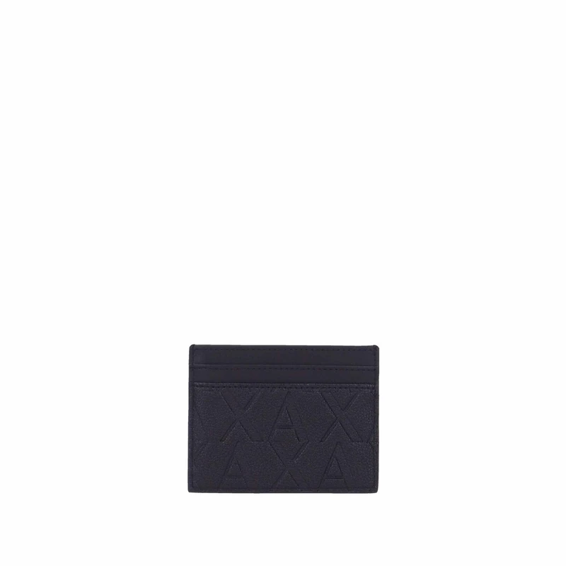 Men's Liam Card Holder, Black, Black, Liam Card Holder