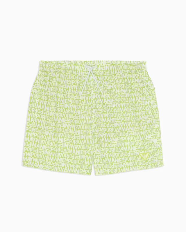 Emporio Armani Man Small Logo Mid Boxer Green XL