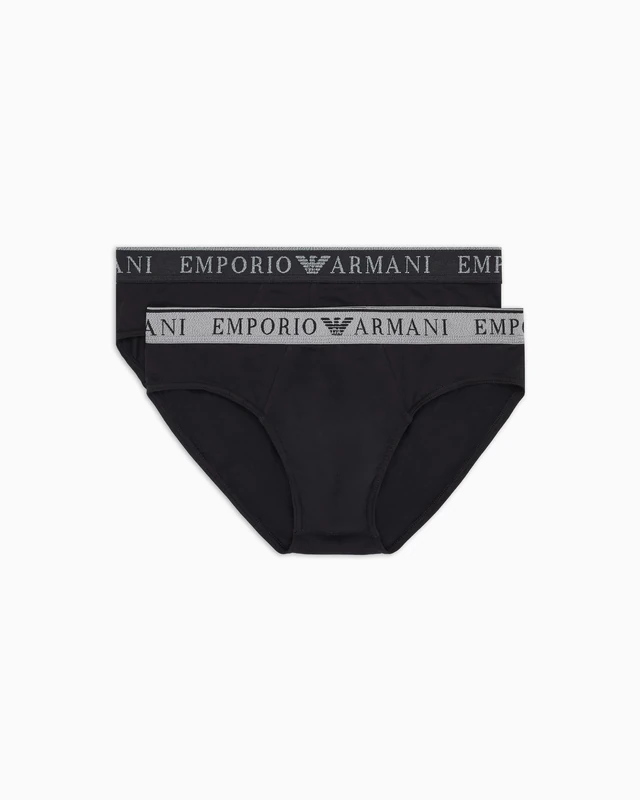 Emporio Armani Man Endurance 2-Pack Brief Black S