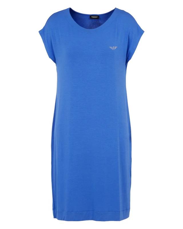 Emporio Armani Woman Essential Studs Short Dressing Gown Violet L