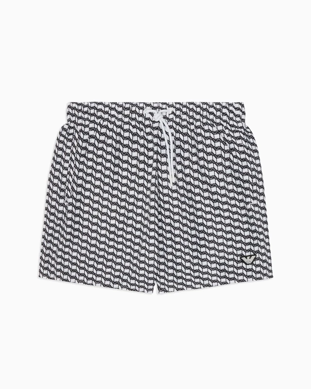 Emporio Armani Man Small Eagle Mid Boxer White S