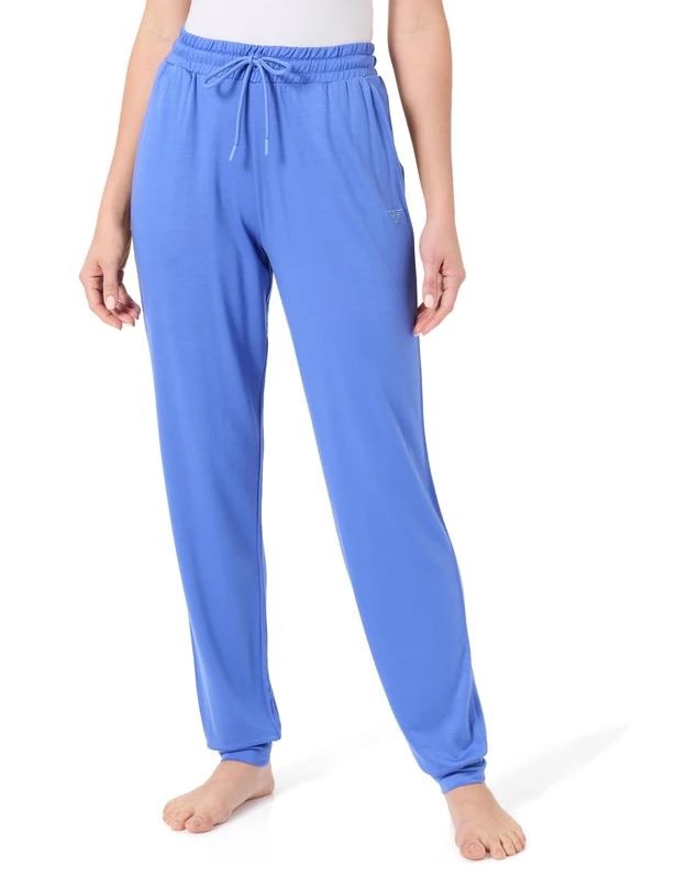 Emporio Armani Woman Viscose Fleece Pants with Cuffs Violet M