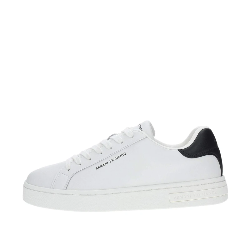 Armani Exchange London, Man Sneaker, Off White/Black,