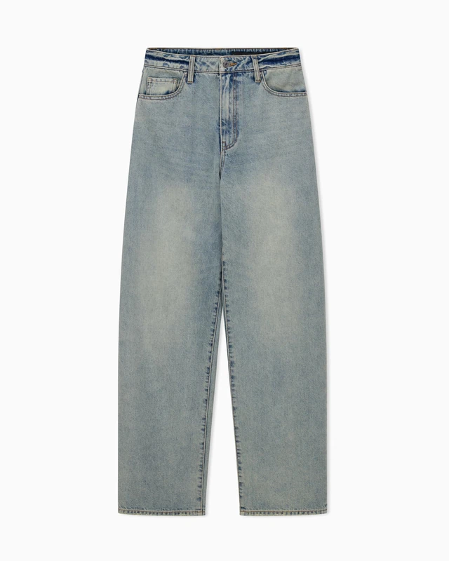 A｜X ARMANI EXCHANGE Women's Relaxed Jeans, Blue Denim, Blue Denim, 32