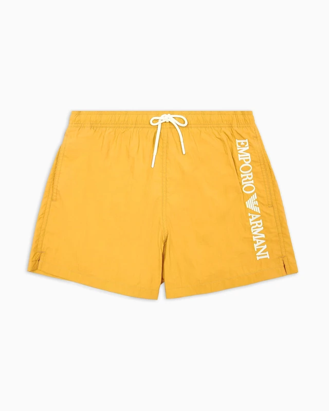 EMPORIO ARMANI Man Embroidery Logo Mid Boxer Yellow XL