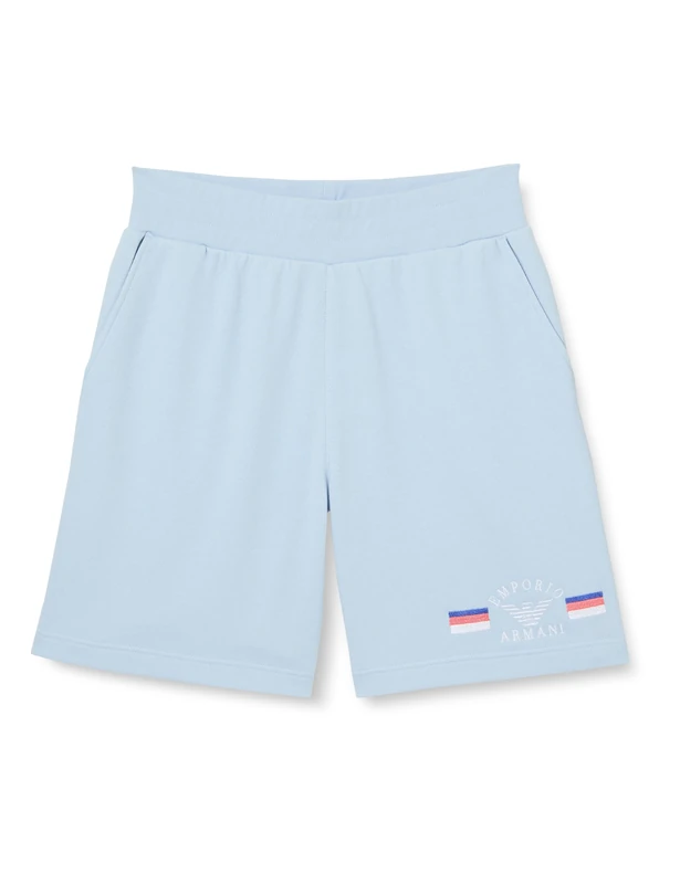 Emporio Armani Woman Light Terry Bermuda Short Blue M