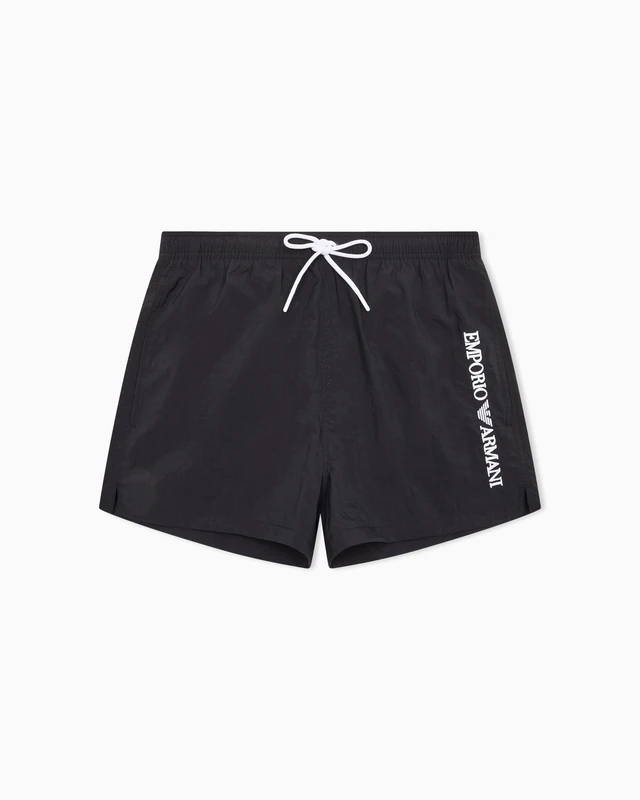 Emporio Armani Man Embroidery Logo Short Boxer Black XL