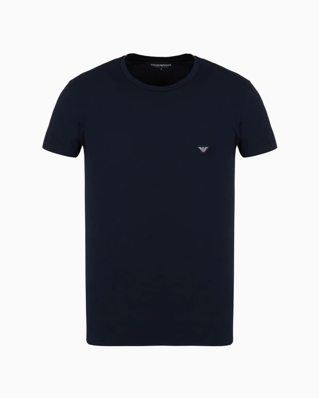 Emporio Armani Man Soft Modal S/Sleeve T-Shirt Blue M - Image 1