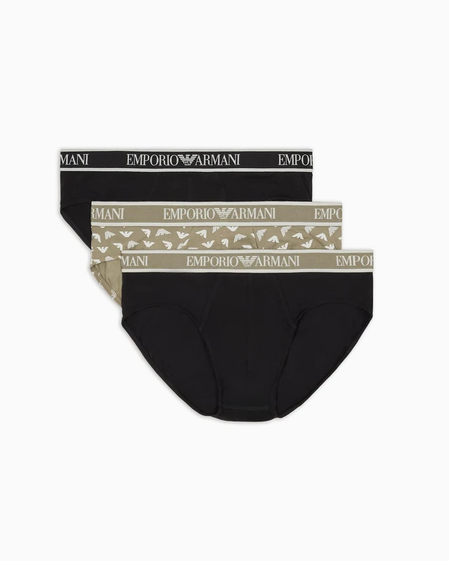 Emporio Armani Man Core Logoband 3-Pack Brief Black XL