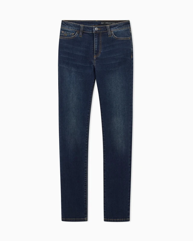 Armani Exchange A｜X Women's Ultra Stretch Cigarette Jeans, Blue Denim, 31 - Image 1