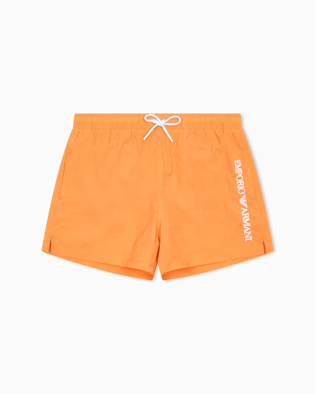 Emporio Armani Man Embroidery Logo Short Boxer Orange XXL