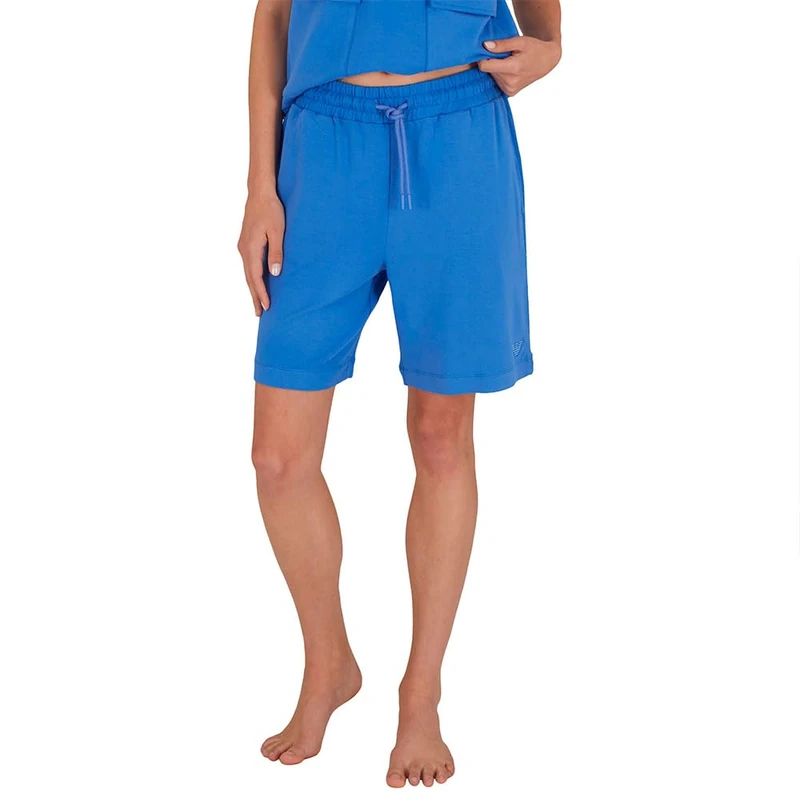 Emporio Armani Woman Viscose Fleece Bermuda Short Violet S