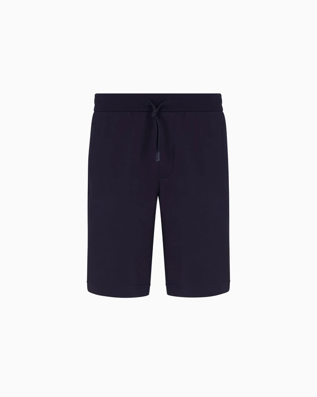 Armani Exchange Men's Stretch Cotton Icon Shorts, Deep Navy, Medium