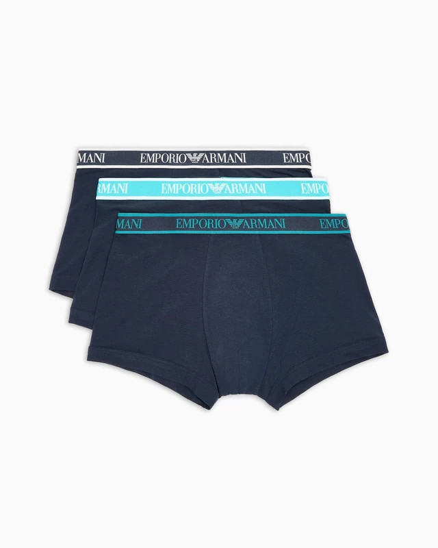 Emporio Armani Man Core Logoband 3-Pack Trunk Blue S