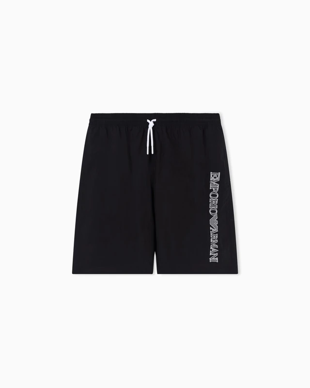 Emporio Armani Man Embroidery Logo Bermuda Black XXL
