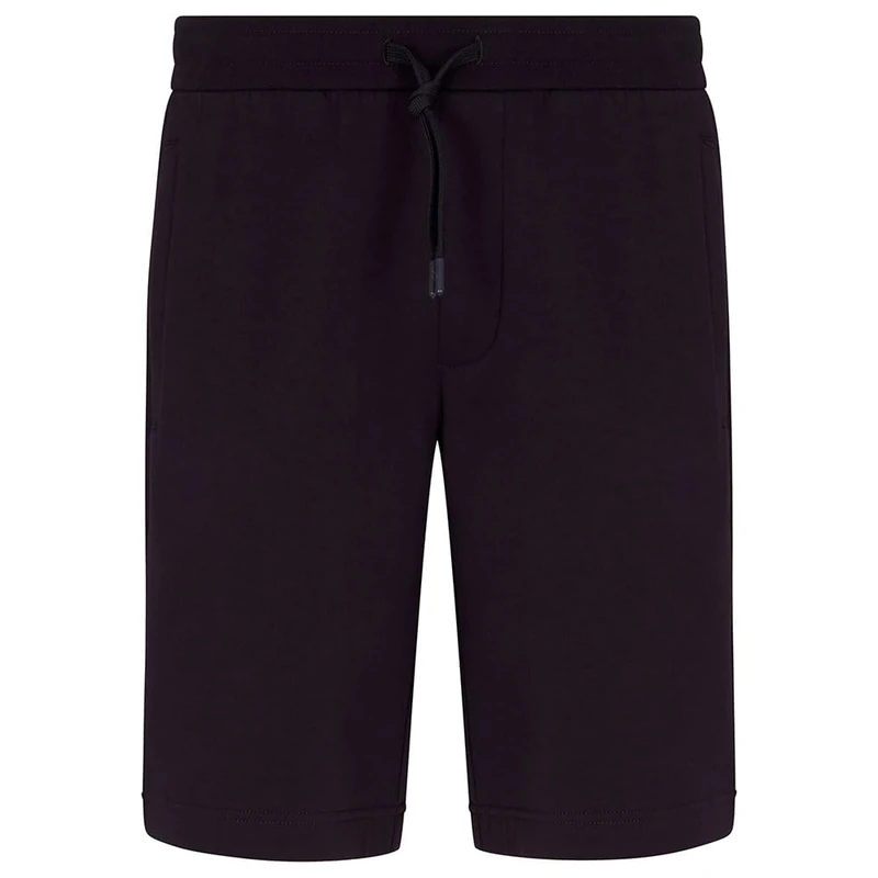 Armani Exchange Men's Icon, Drawstring Closure, Back Monogram Logo Bermuda Shorts, Blue, XXL, deep navy, XXL