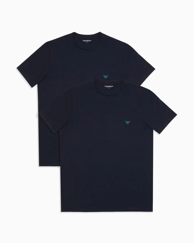 EMPORIO ARMANI Man Endurance 2-Pack Crew Neck T-Shirt Blue S