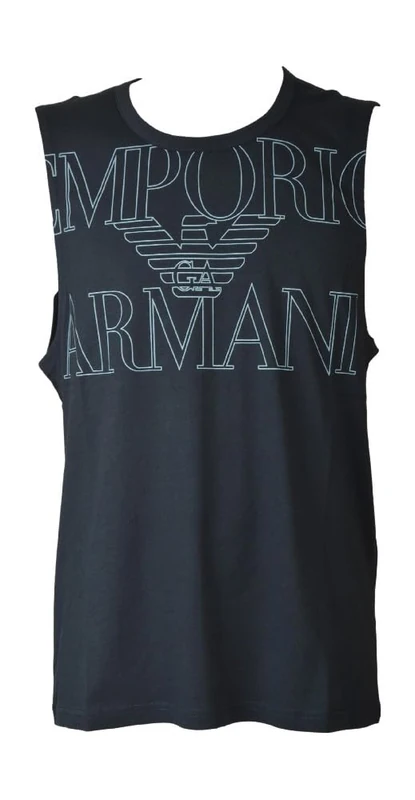 Emporio Armani Man Bold Logo Round-Neck T-Shirt Blue M - Image 1