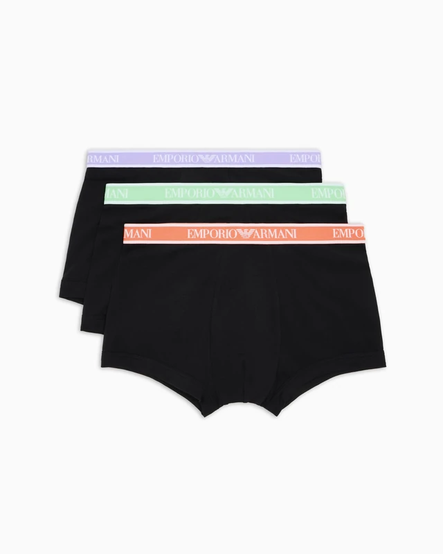Emporio Armani Man Core Logoband 3-Pack Trunk Black L