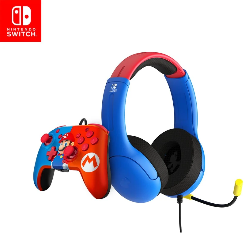 PDP Mario Bundle for Nintendo Switch - Rematch Controller & Headset