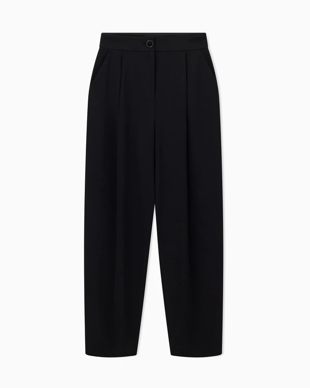 Armani Exchange Women's Icon Project, Sustainable, Logo Patch, Pants, Black, 10 - Image 1