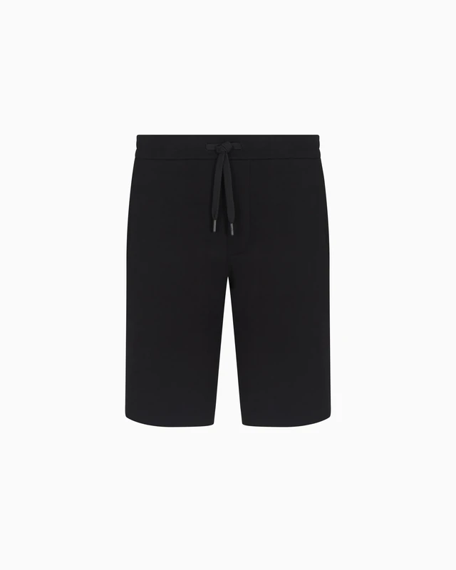 Armani Exchange Men's Stretch Cotton Icon Shorts, Black, XXL