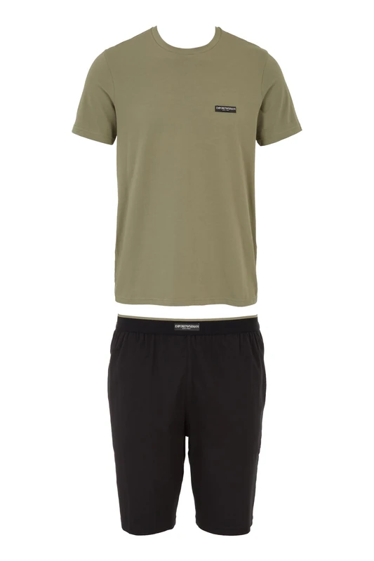 EMPORIO ARMANI Man Logolabel Short Pajamas Black S
