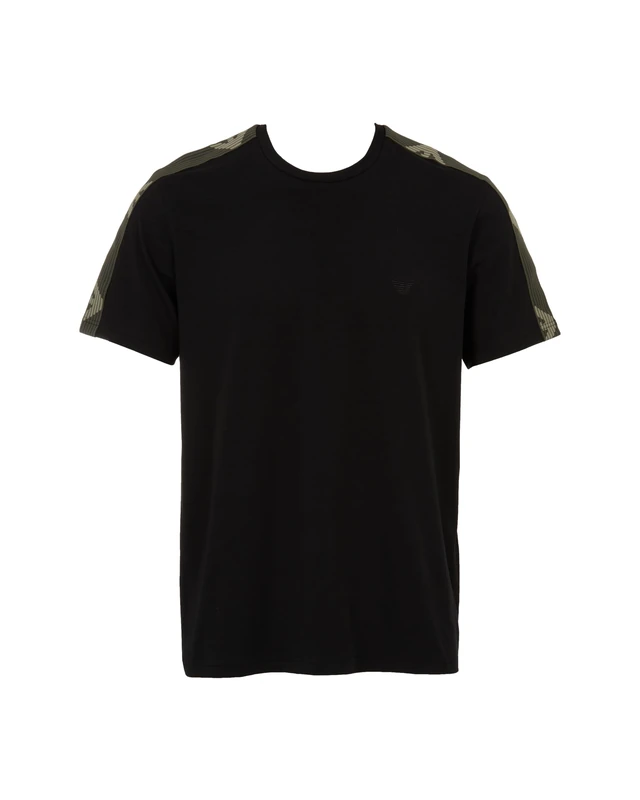 Emporio Armani Man Textured Logoband S/Sleeve T-Shirt Black L
